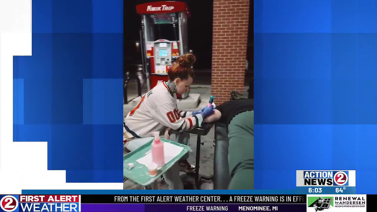 Viral video shows apparent tattoo outside Green Bay Kwik Trip