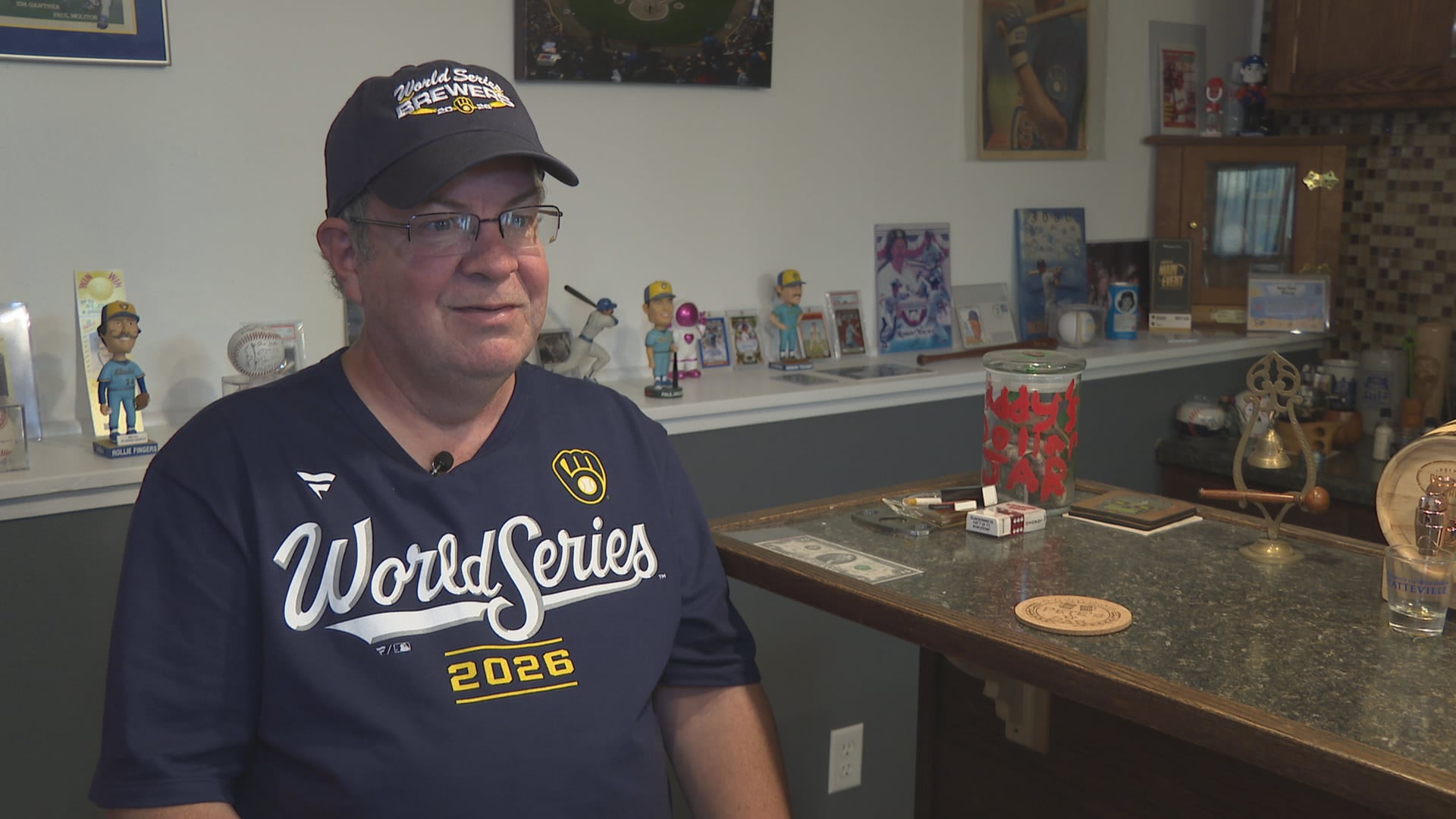 DeForest Brewers Superfan Turns Basement Into Memorabilia-Filled Bar