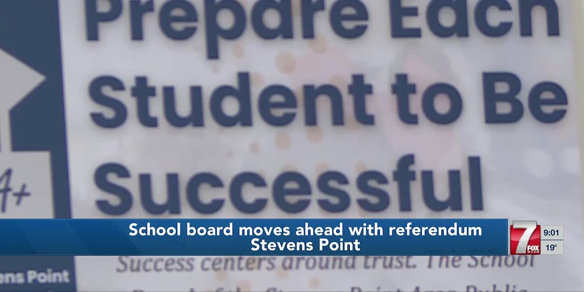 Stevens Point School Board moves ahead with referendum plans