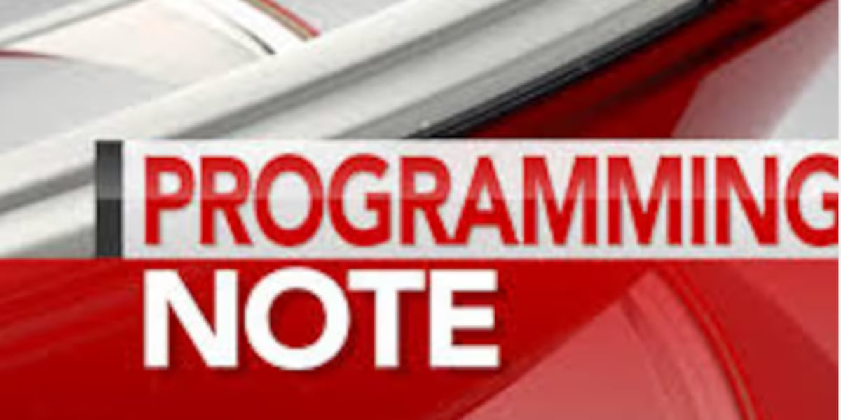 Programming Note: Primetime Line up Change Sunday night
