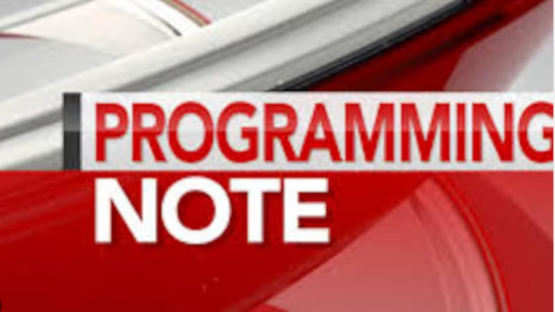 Program Note Tv Programming Note: Primetime Line up Change Sunday night