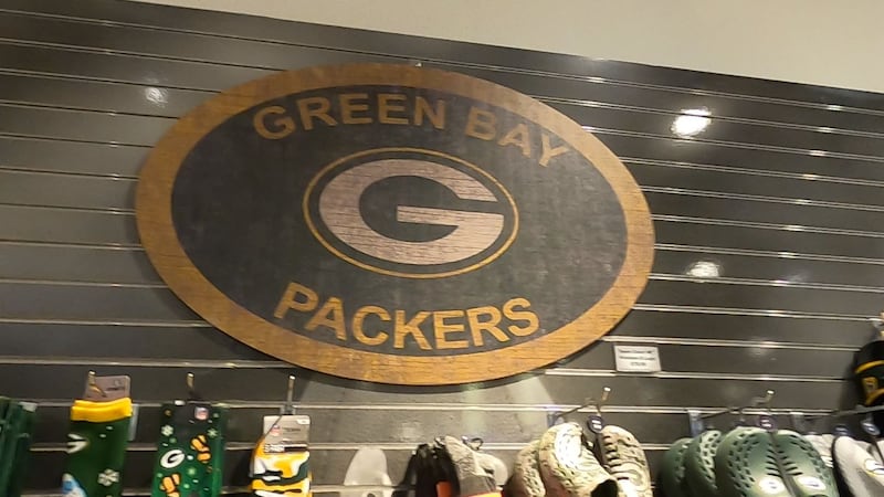 Green Bay Packers logo in Packers Pro Shop
