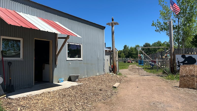 The new Last Legacy Room allows volunteers to prepare food for the wolf dogs closure to their...
