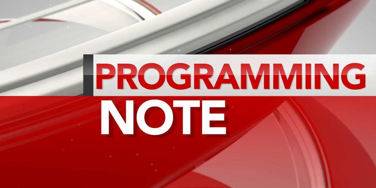 PROGRAMMING NOTE: NewsChannel 7 at 6 to air on Fox Tuesday