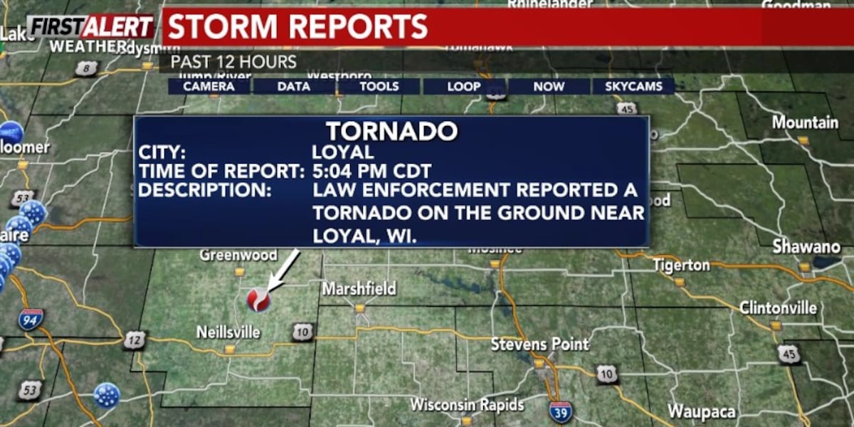 NWS confirms several tornadoes across central Wisconsin