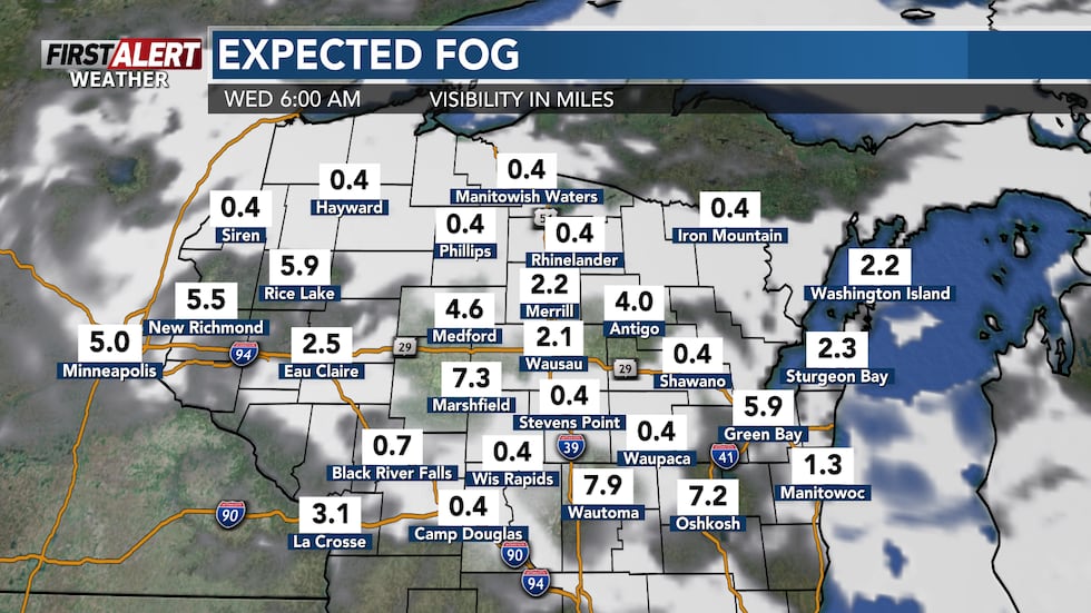 First Alert Weather - Patchy fog is possible early Wednesday morning
