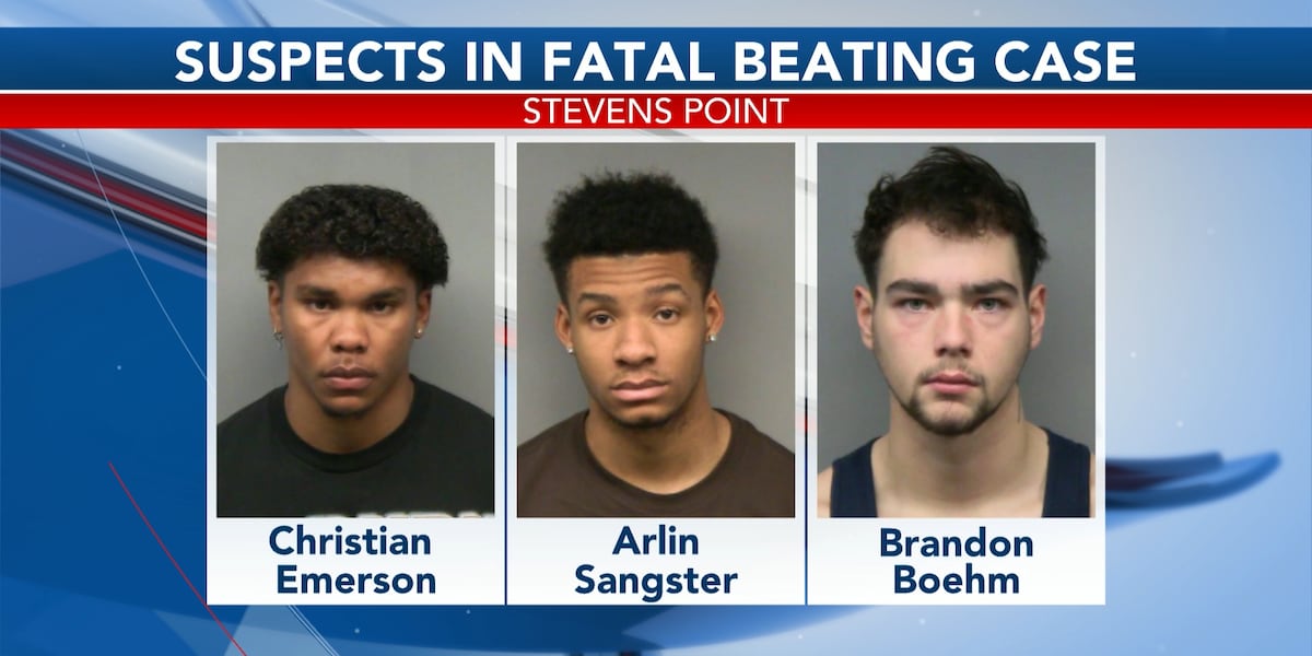 1 of 3 suspects in deadly Stevens Point beating gets 20 years in prison