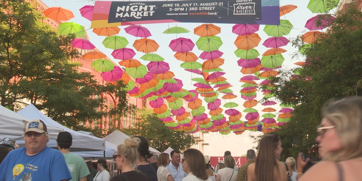 Night Market and Movie in the Park bring hundreds to downtown Wausau