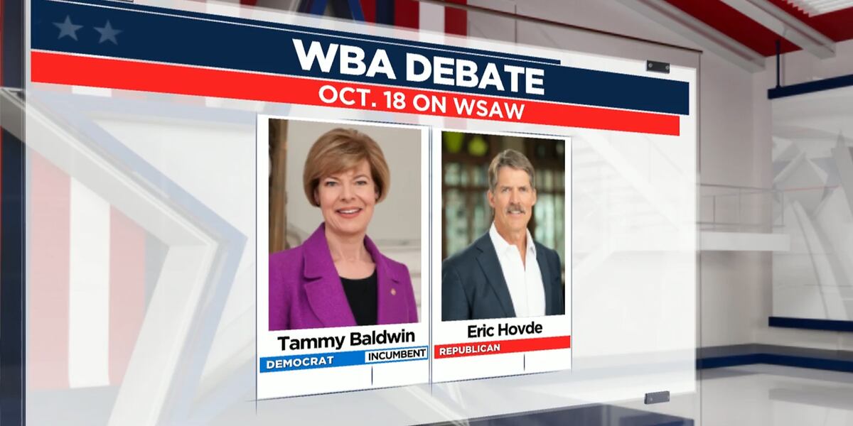 WSAW-TV to air U.S. Senate debate between Baldwin, Hovde on Oct. 18