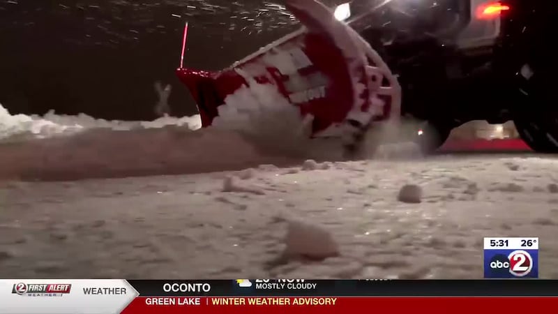 Roads slick and slushy after first major snow storm of the season