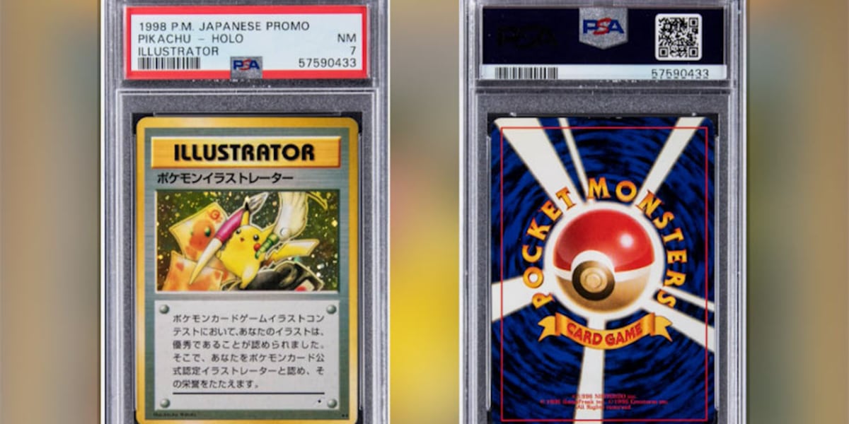 Vintage Pokmon card sells for $900,000 Vintage Pokmon card sells for $900,000