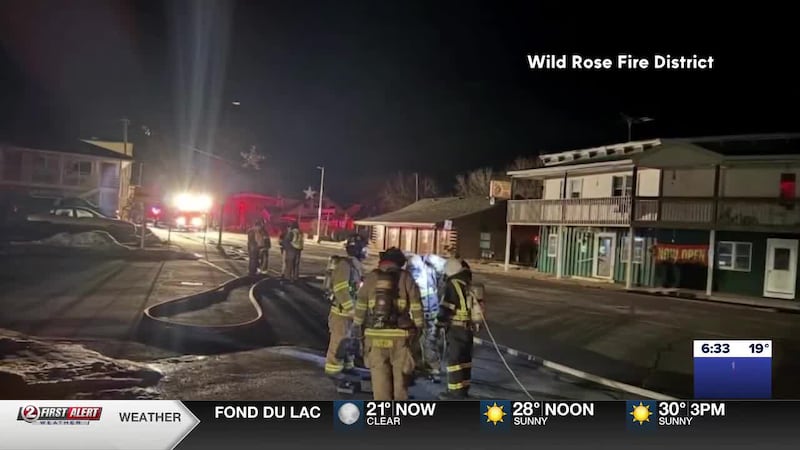 Wild Rose firefighters respond to a vehicle that crashed into a building, rupturing a gas line...