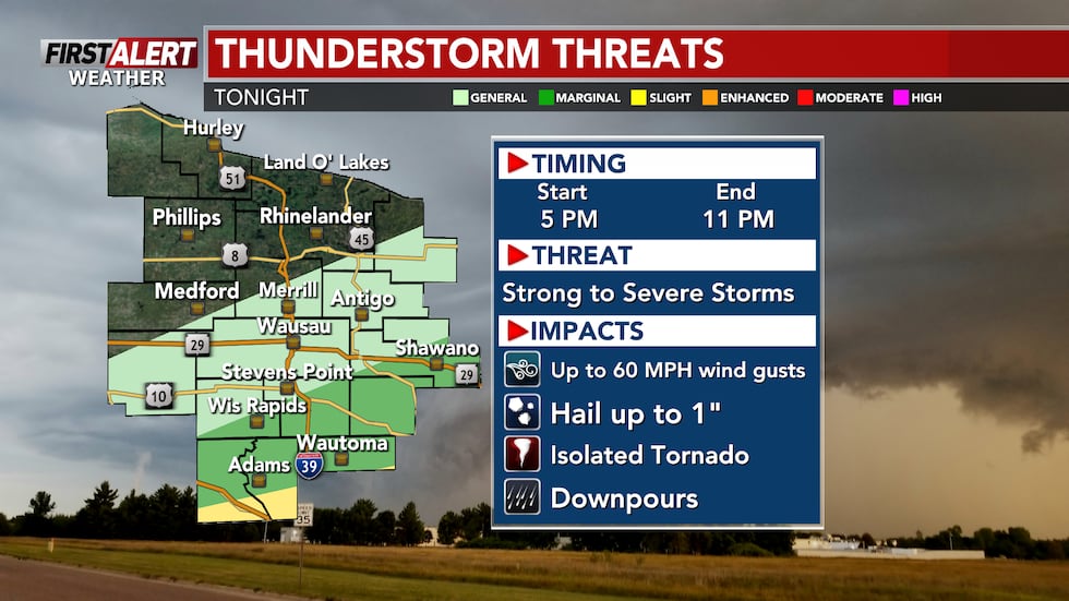 Perspectivas del SPC para el jueves por la noche.