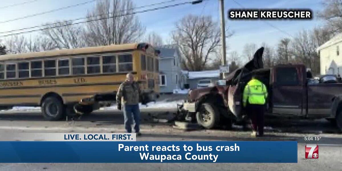 Waupaca County, school bus crash