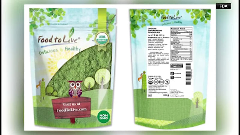 Some Food to Live green powder products have been recalled due to a potential salmonella...