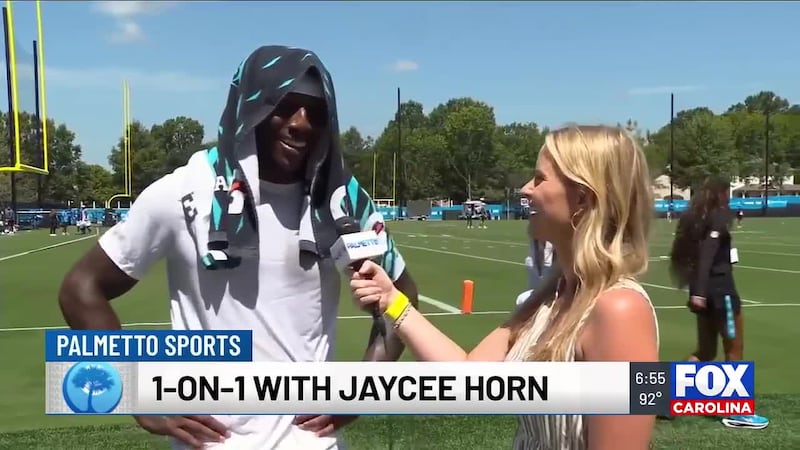 Palmetto Sports Reporter Ella Grogan goes 1-on-1 with Panthers CB Jaycee Horn after Carolina's...