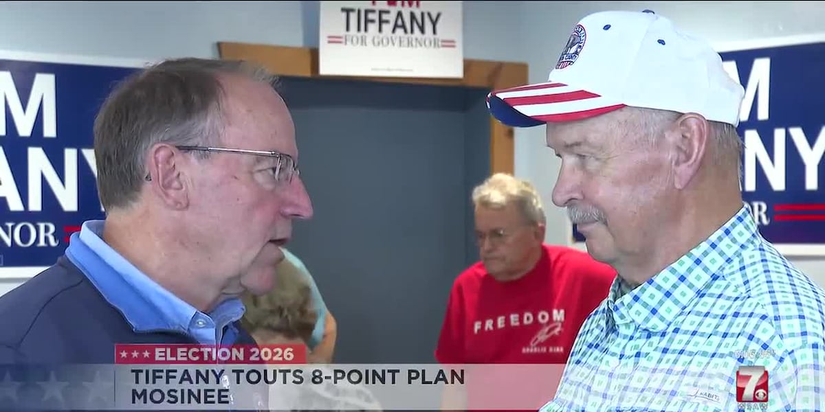 Tiffany campaigns in Mosinee, Crowley talks to voters in Kenosha