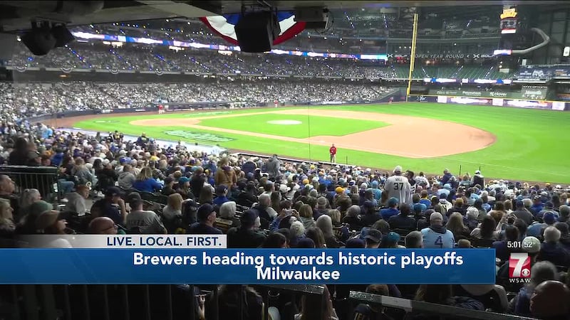 Thousands will be on hand at AmFam Field for the watch party. If the Brewers sweep, they will...