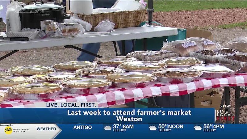 Village of Weston Farmers Market closes out season this week