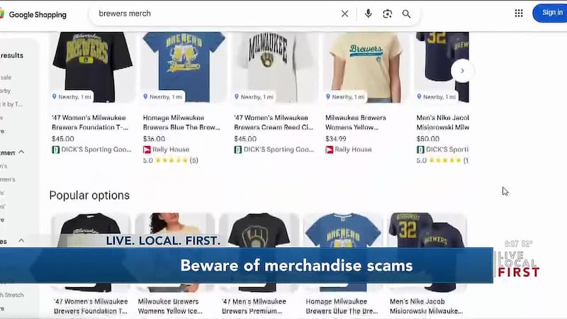 Cybersecurity firm Brandshield found look-alike Brewers stores online, so the Better Business...