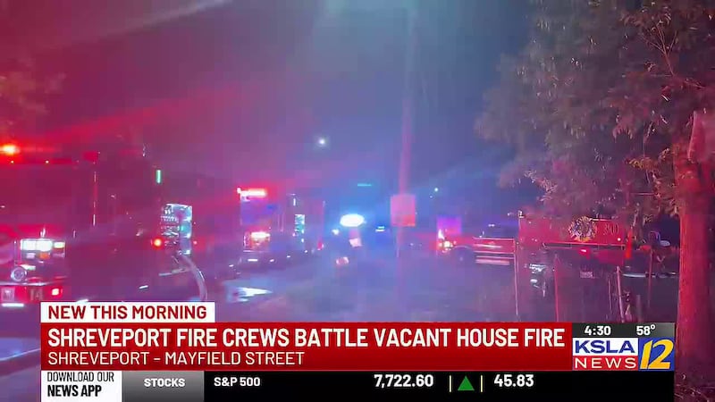 The Shreveport Fire Department battled a vacant house fire.