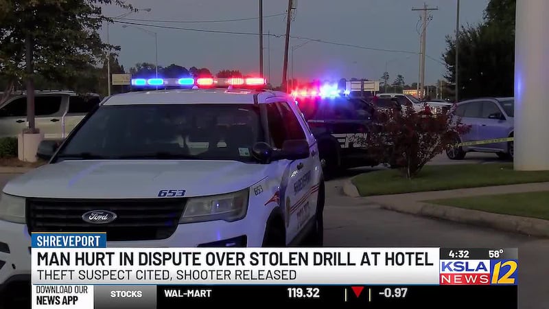 The theft suspect was cited, and the shooter was released.