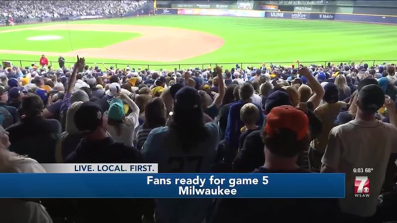 Over 30,000 fans will cheer on the Brew Crew Wednesday night for game 5