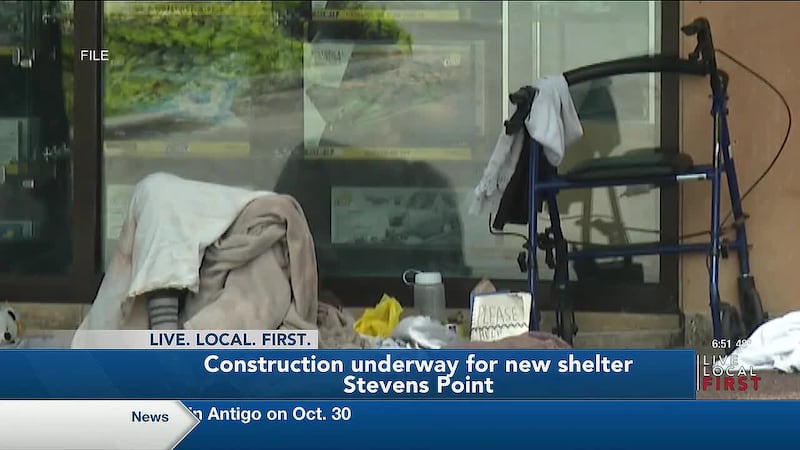 The shelter for the unhoused is expected to be completed sometime in either November or December.