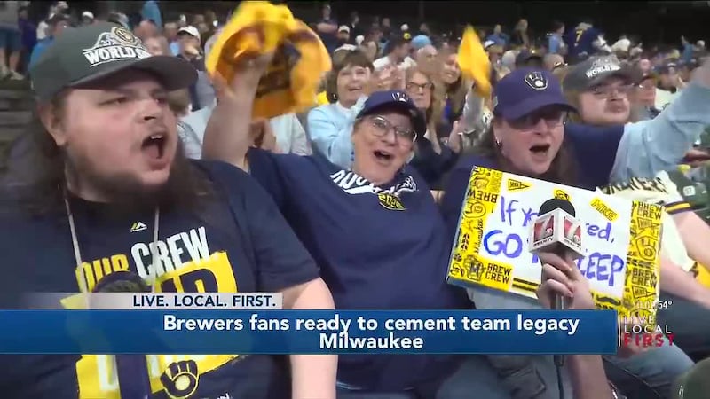 The Brewers watch party for Game 4 of the World Series at American Family Field is sold out...