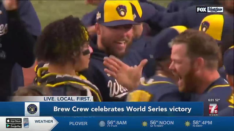 The Brew Crew won the trophy for the first time in their 56-year history, with a parade...
