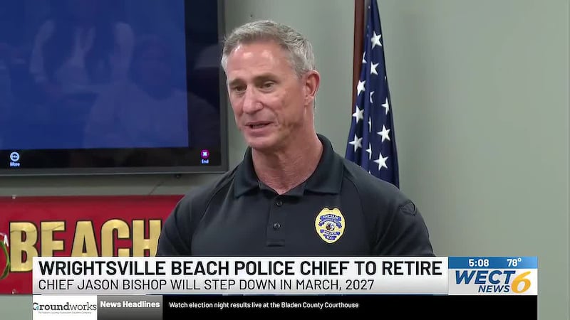 The Wrightsville Beach Police Department has announced that Chief Jason Bishop will retire in...