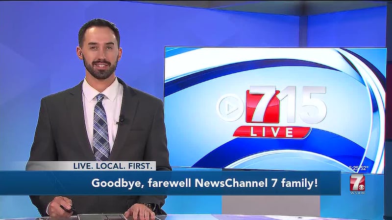 NewsChannel 7's Sean White says goodbye to WSAW after four years.