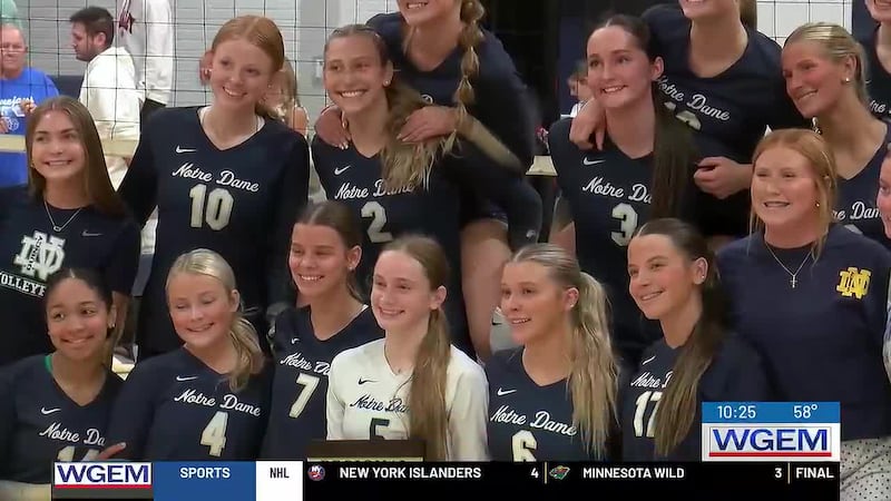 Illinois saw more regional volleyball action as QND faced Porta in the finals.